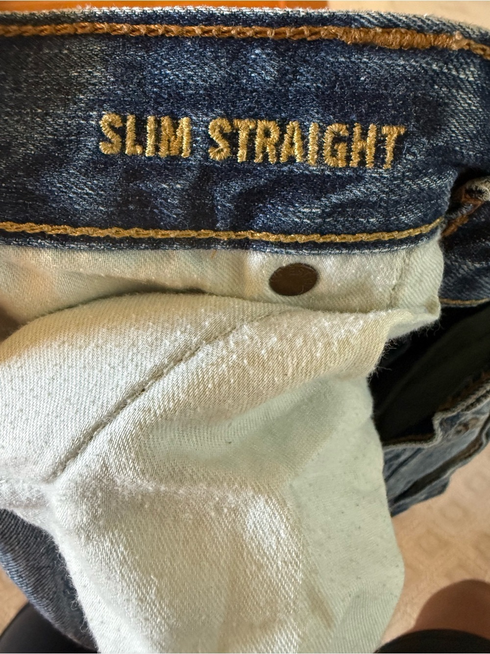 American Eagle Outfitters Men’s Medium Blue Straight Jeans - Picture 3 of 6